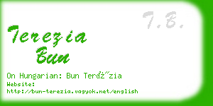 terezia bun business card